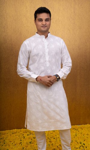 ANOKHI BASIC COLLARED KURTA