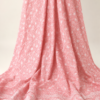 Cotton Lucknawi Embroidered Fabric — Peach