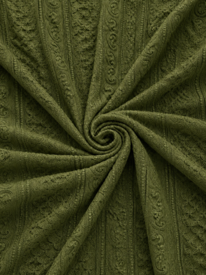 Premium Chikankari Georgette Fabric — Mehendi