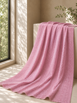 Premium Chikankari Georgette Fabric — Pink