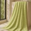 Cotton Pranjal Embroidered Fabric — P GREEN