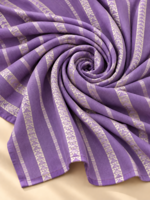 Lavender Geometric Stripe Fabric