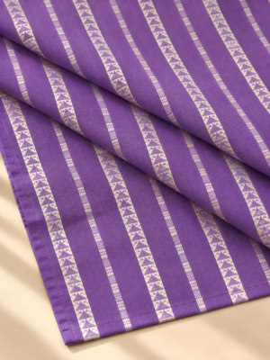 Lavender Geometric Stripe Fabric