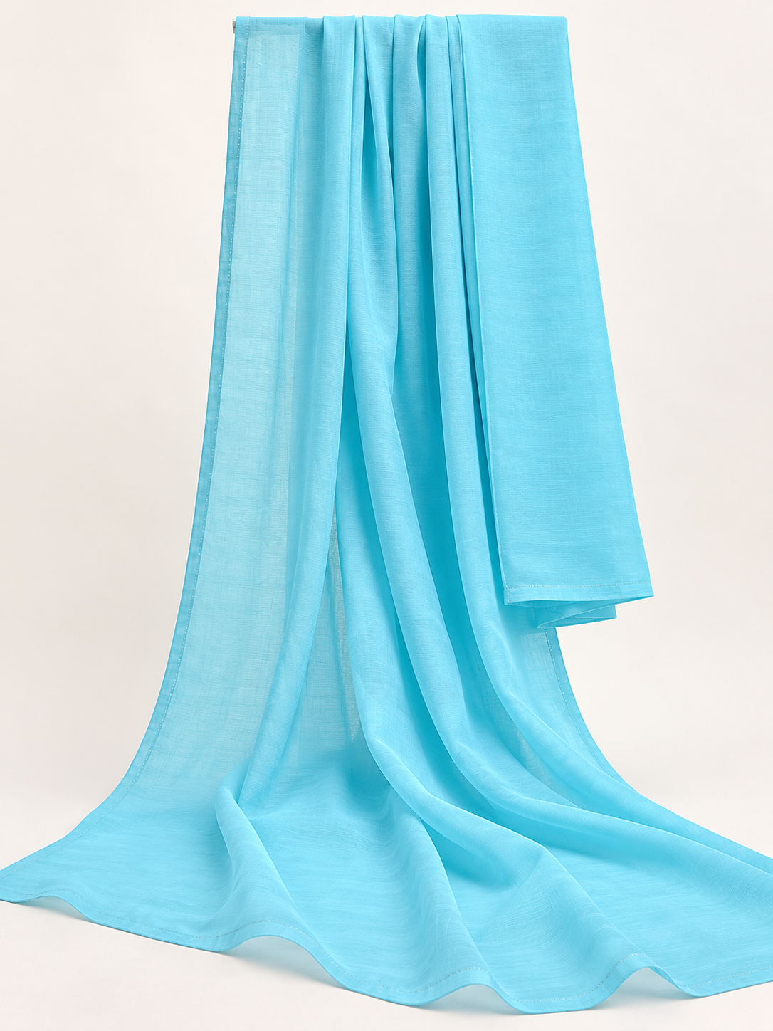 Blue Embroidered 3-Piece Unstitched Suit - Image 4