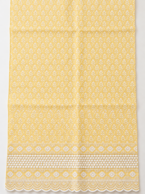 Yellow Embroidered 3-Piece Unstitched Suit